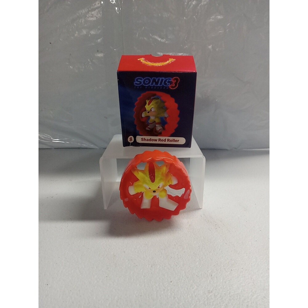 2024 McDonald's Happy Meal Toy Sonic Hedgehog 3 #8 Shadow Red Roller Figure Box